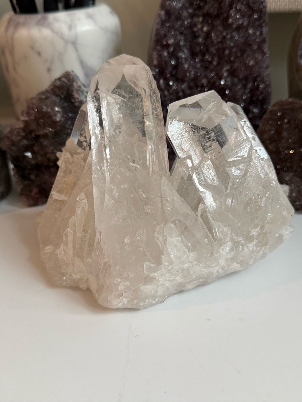 Beautiful Natural clear quartz cluster specimen from Brazil Natural Decor - Picture 9 of 12